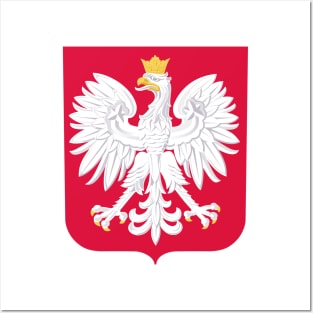 Poland, polish eagle in shield Posters and Art
